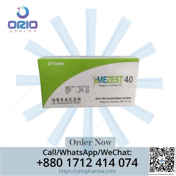 Mezest 40 mg Megestrol Acetate Tablets by Beacon Pharmaceuticals for appetite and cancer care