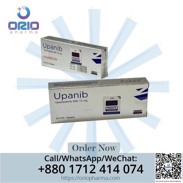 Upanib 15 mg Upadacitinib Tablets by Ziska Pharmaceuticals for autoimmune disease management Orio Pharma